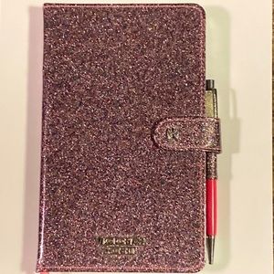 Victoria’s Secret glitter magnetic journal with pen